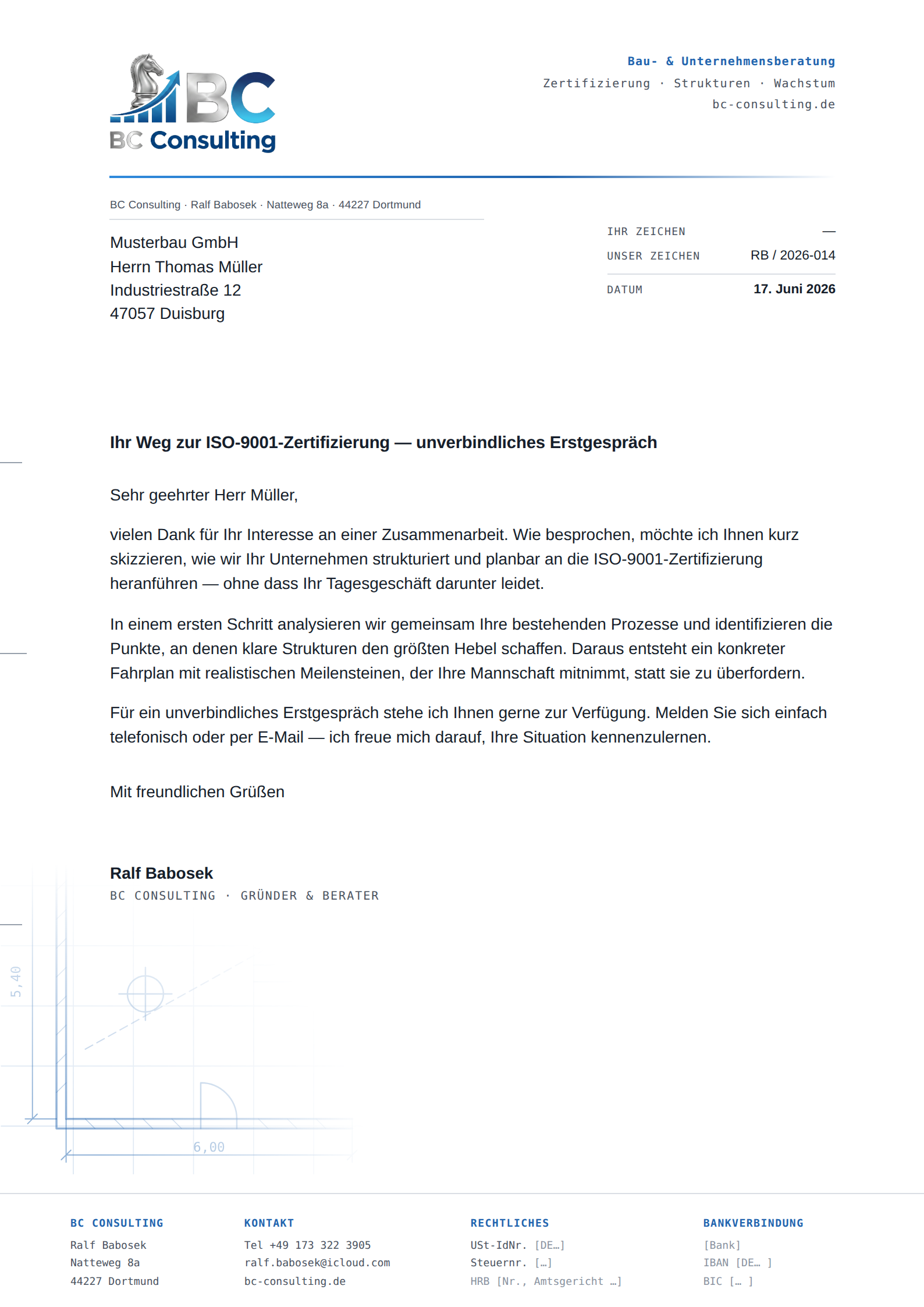 Briefbogen DIN A4